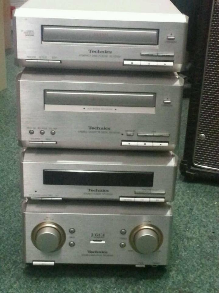 TECHNICS ANLAGE, Verstärker, Cassette, Tuner, CD-Player