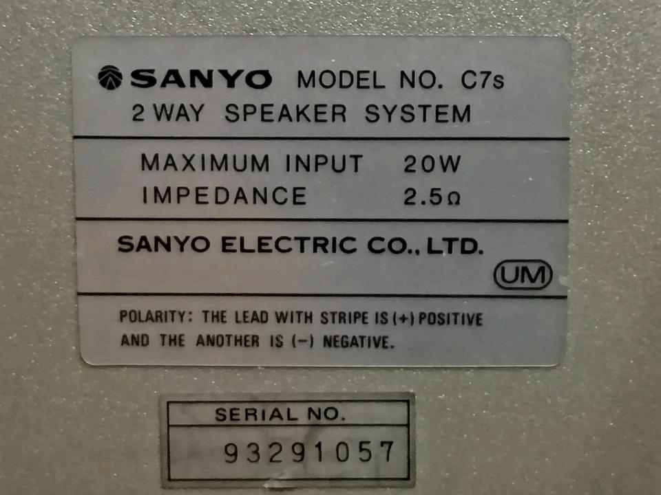 SANYO-Musikanlage: C7P/C7T/C7D + 2 C7S!!