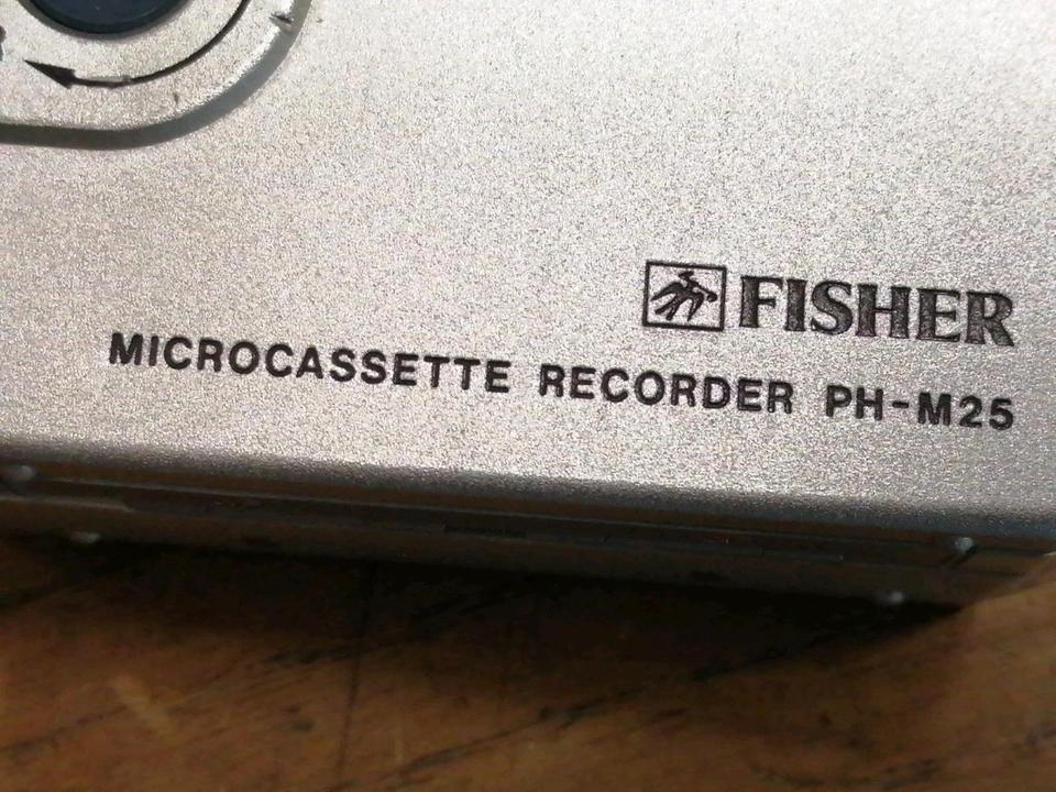 FISHER PH-M25 Micro Cassetten-Recorder, DEFEKT!!!