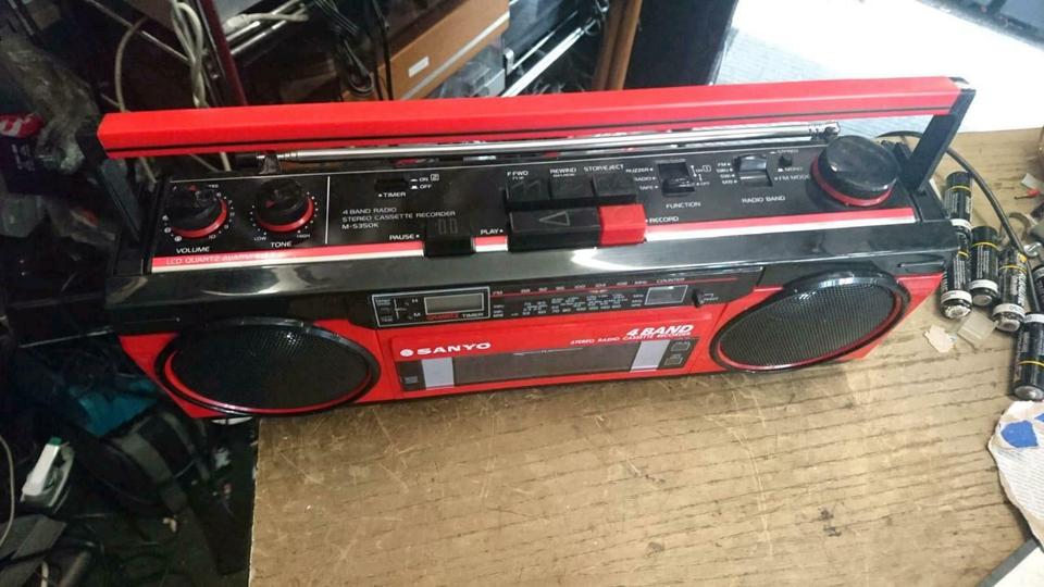 SANYO M-S350K, Stereo Radio-Cassetten-Recorder, guter Zustand!