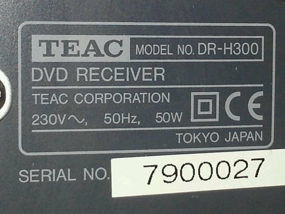 TEAC DR-H 300; DVD Receiver, guter Zustand!