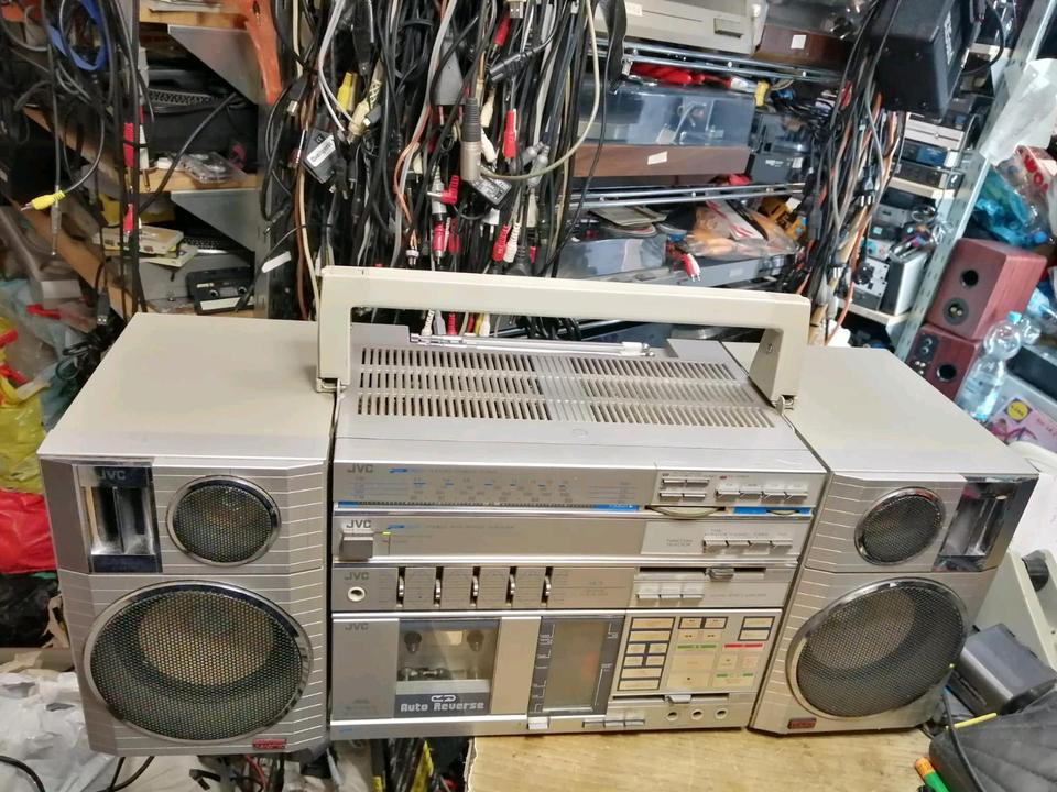 JVC PC-R55LD, Radio-Cassetten-Recorder, etwas DEFEKT!!!