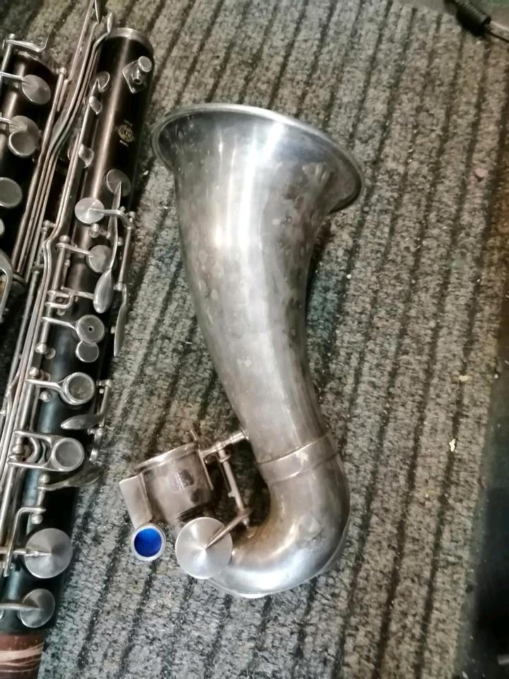 Bass-Klarinette "SELMER" V 5284, alt, französisch!!