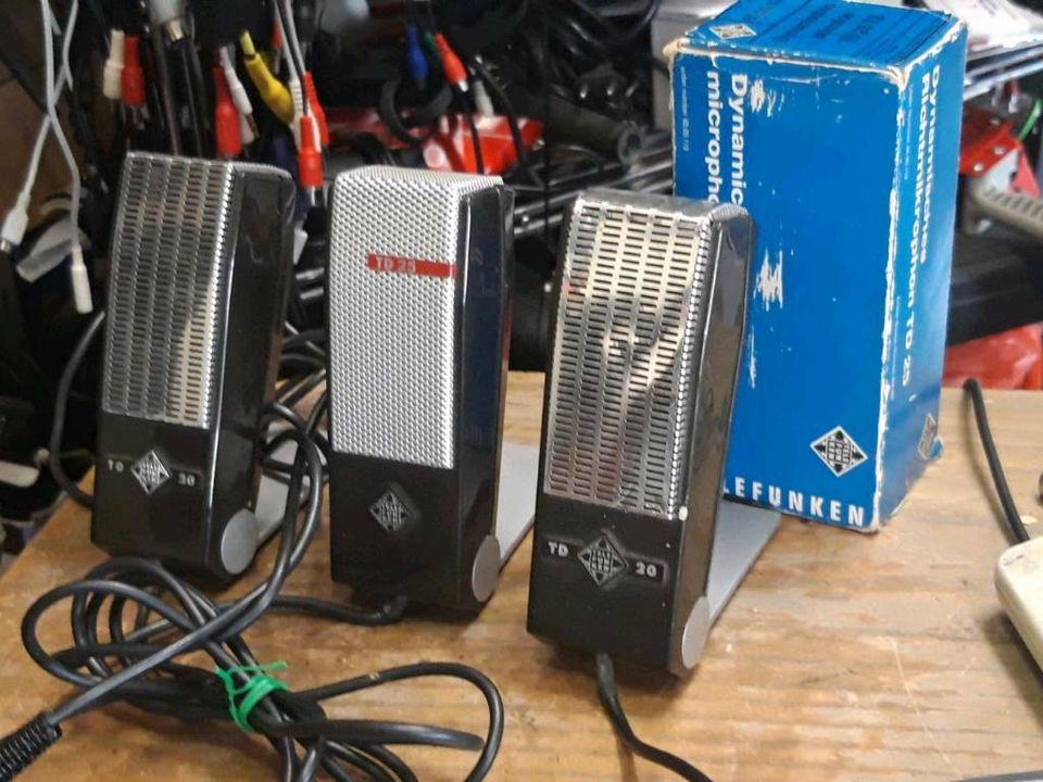 3 TELEFUNKEN Mikrofone: 2x TD20 und 1 TD25