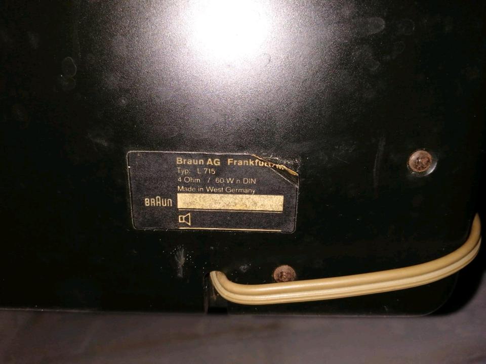 BRAUN AG Typ: L 715, 2 Aktiv-Boxen, 4 Ohm!!!