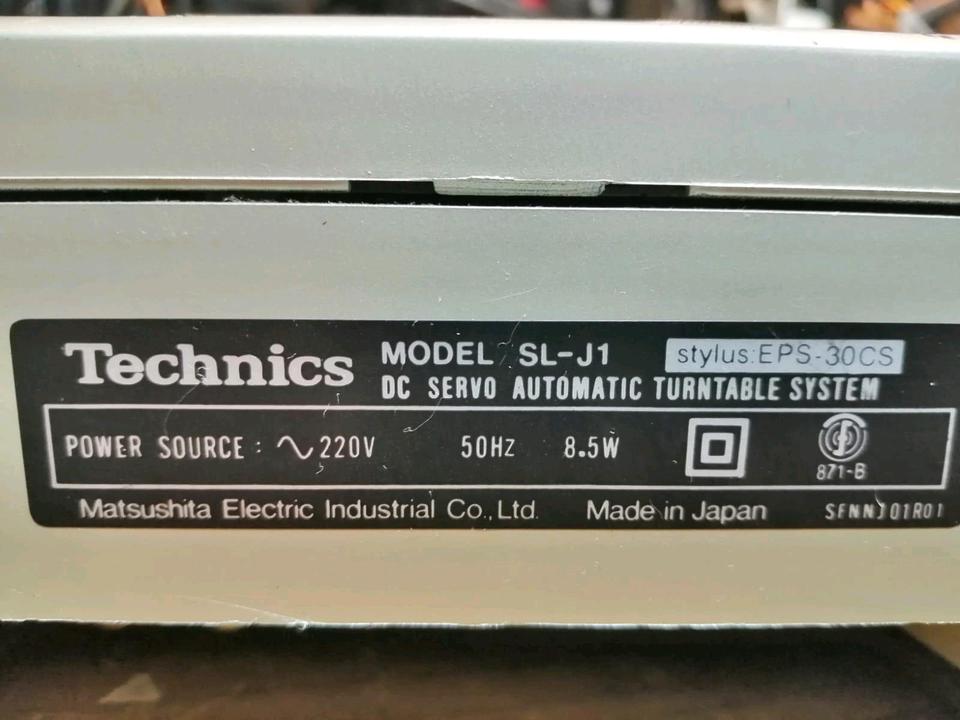 TECHNICS SL-J1 Plattenspieler, mit Original-Nadelsystem!!