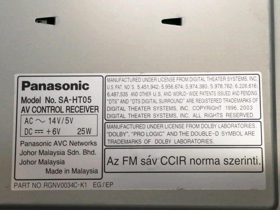 PANASONIC-Anlage, OHNE Fernbedienung, guter Zustand!!!