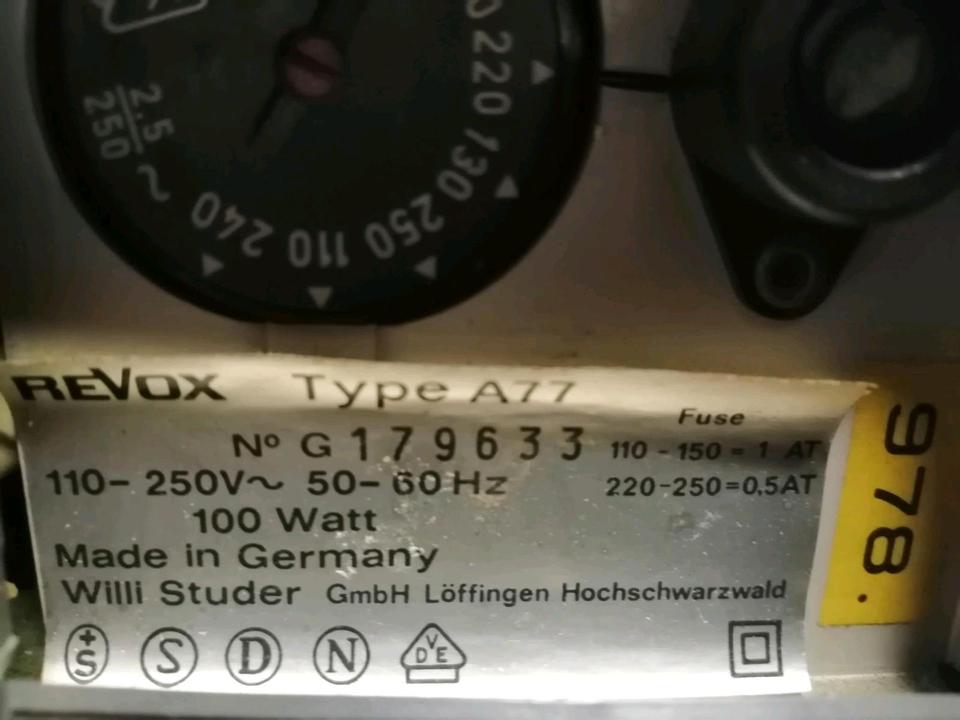 REVOX A77, Tonbandgerät!!!