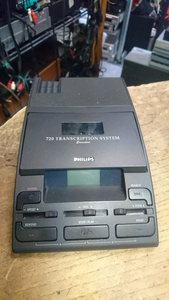 PHILIPS 720 Transcription System, Wiedergabegerät mit Zubehör!!