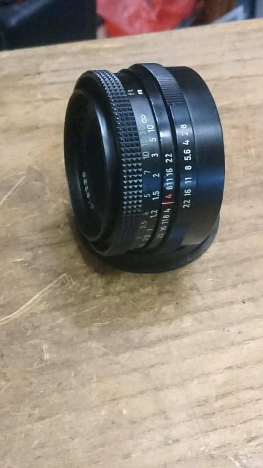 CARL ZEISS JENA T 2.8/50, 50 mm, M42, Objektiv, guter Zustand!