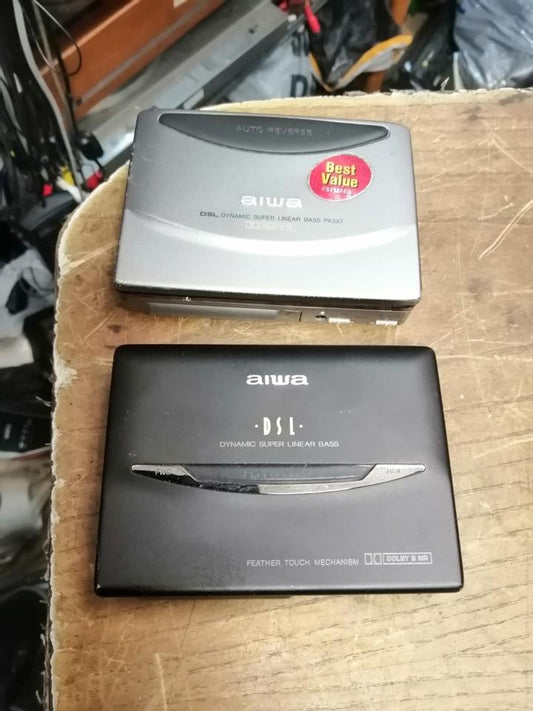 2 AIWA Walkman: HS-PX310 + HS-PX337, beide Walkman sind DEFEKT!!!