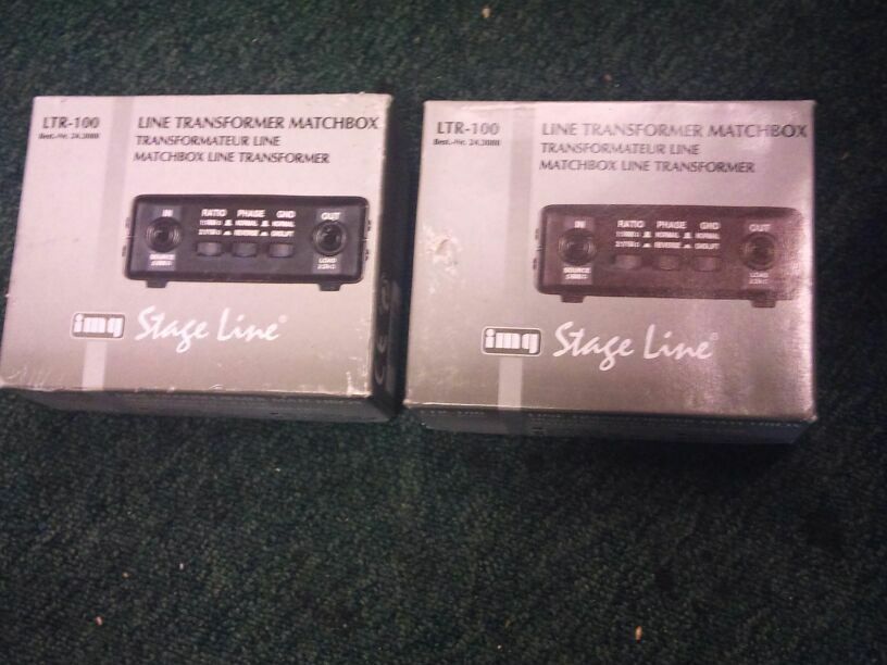 2 img Stage Line LTR-100; Line Transformer Matchbox; NEU &OVP!