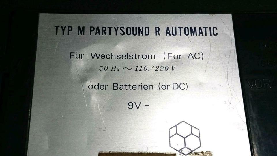 TELEFUNKEN Typ M Partysound R, Radio geht, Cassettenteil DEFEKT!