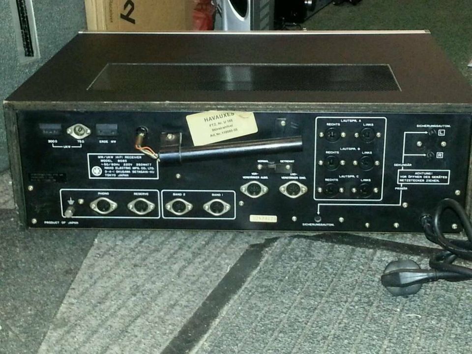 NIKKO Model 8085; MW/UKW HiFi Receiver, Holz, sehr guter Zustand!