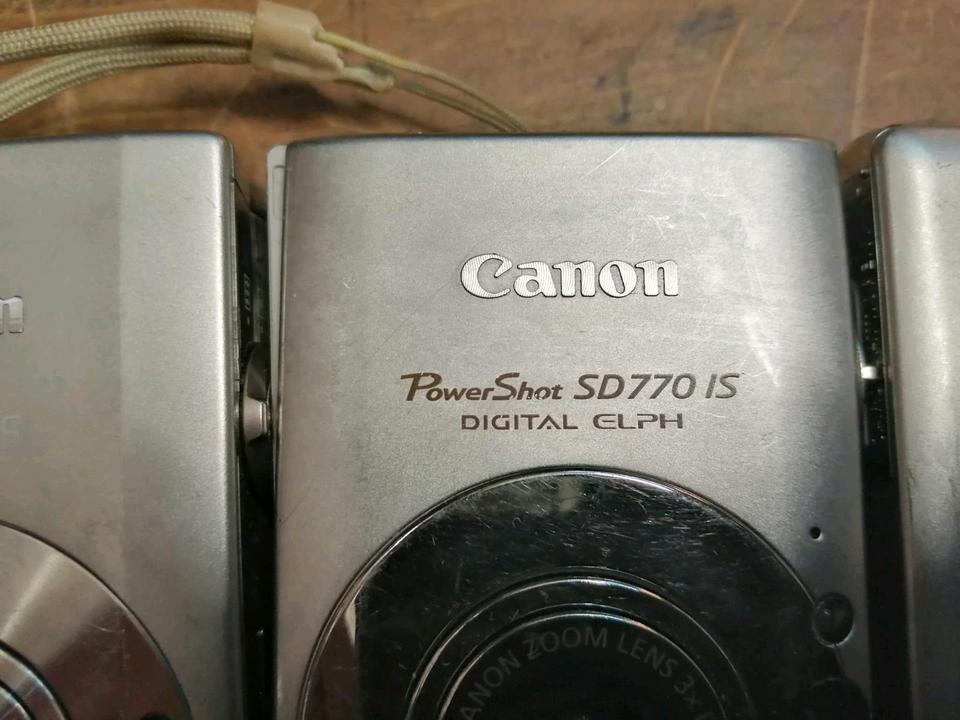 CANON IXUS 50 + IXUS 90IS + CANON POWERSHOT SD770IS IS, DEFEKT!!!