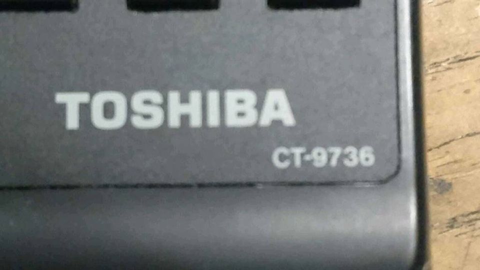 TOSHIBA CT-9736, Original-Fernbedienung