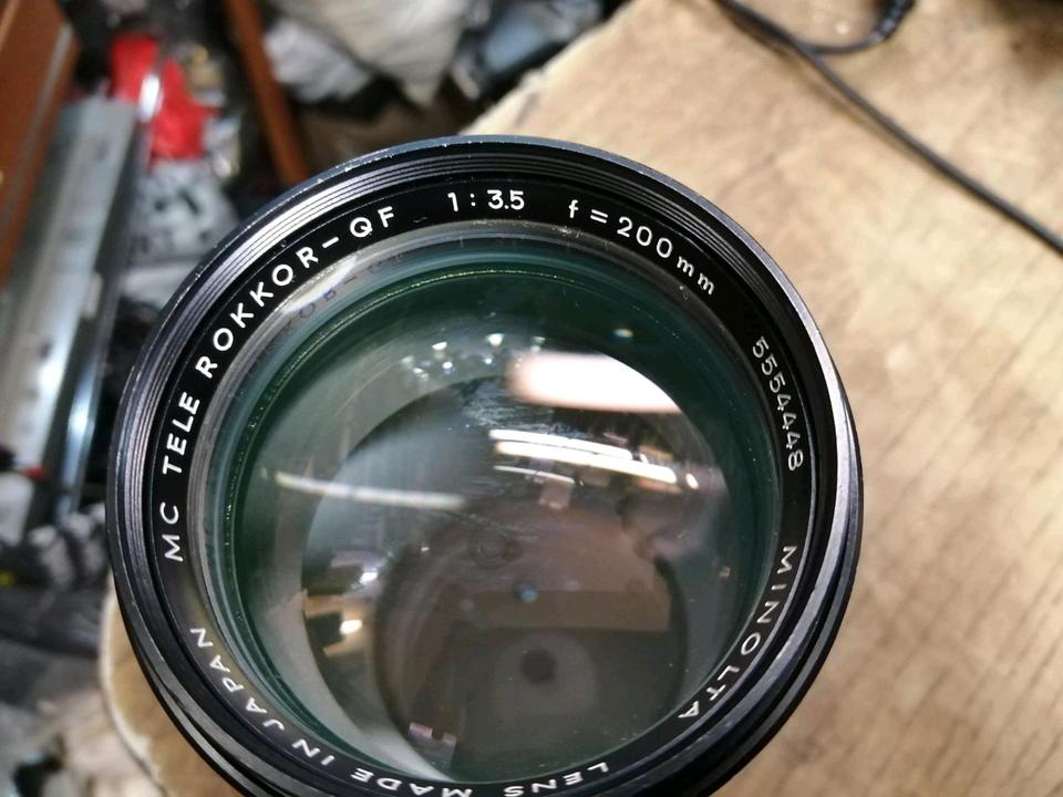 MINOLTA Tele Rokkor-QF 200 mm, Objektiv für MINOLTA MD Bajonett!!