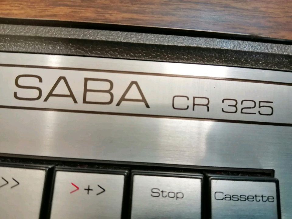 SABA CR 325, Cassetten-Recorder mit Zubehör, etwas DEFEKT!!