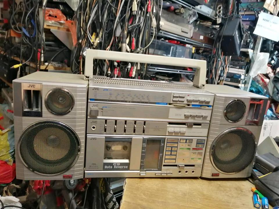JVC PC-R55LD, Radio-Cassetten-Recorder, etwas DEFEKT!!!