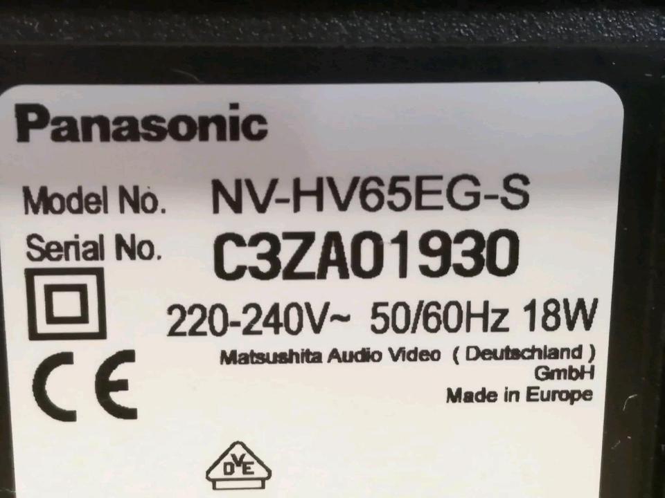 PANASONIC NV-HV65EG-S, Videocassettenrecorder!!